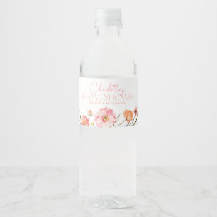 Floral Wilde Vrijgezellenfeest Water Fles Label Waterfles Etiket