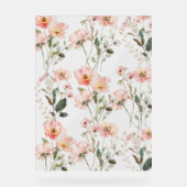 Floral Wildflower Achtergrond Acryl Bord (Voorkant)