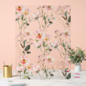 Floral Wildflower Achtergrond Acryl Bord (Huwelijk)