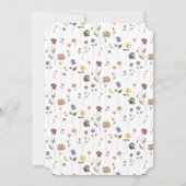 Floral Wildflower Birthday | Ticket Kaart (Achterkant)