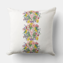 Floral Wildflower Boeket Sierkussen