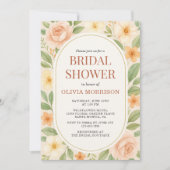 Floral Wildflower Botanical Bridal Shower Kaart (Voorkant)