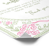 Floral Wildflower Girl Diaper Raffle Poster (Hoek)