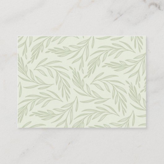 Floral Wildflower Luier Raffle Baby shower Informatiekaartje (Achterkant)