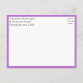 Floral Wildflower Save the Date Wedding Briefkaart (Achterkant)