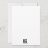 Floral Wildflower Waterverf bruiloft uitnodiging (Achterkant)