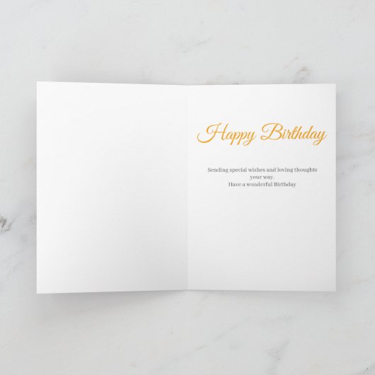 Floral Wildflowers Moeder Verjaardag Kaart (Binnen)