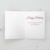 Floral Wildflowers Oma Verjaardag Kaart (Binnen)