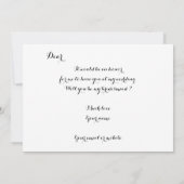Floral Will You be My Bridesmaid Card Save The Date (Achterkant)