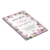 floral will you be my bridesmaid notitieboek (Rechterzijde)