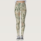 Floral William Morris Medway Pattern Leggings (Voorkant)
