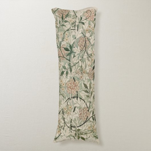 Floral William Morris Medway Pattern. Lichaamskussen (Voorkant Verticaal)