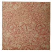 Floral  William Morris Pink en Poppy Tegeltje (Voorkant)