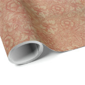 Floral  William Morris Pink en Poppy Wrapp Cadeaupapier (Rol Hoek)