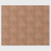 Floral  William Morris Pink en Poppy Wrapp Cadeaupapier (Vlak)