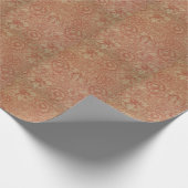 Floral  William Morris Pink en Poppy Wrapp Cadeaupapier (Hoek)