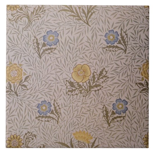 Floral  William Morris Powded Wallpaper Tegeltje (Voorkant)
