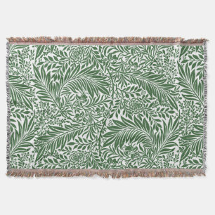Floral William Morris Willow Bough Green Deken