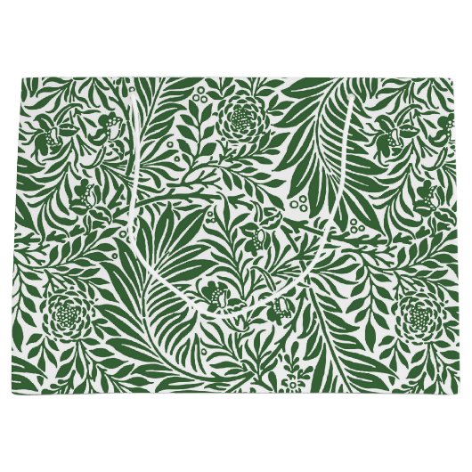  Floral William Morris Willow Bough Green Groot Cadeauzakje (Voorkant)