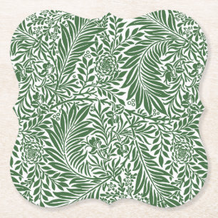  Floral William Morris Willow Bough Green Kartonnen Onderzetters