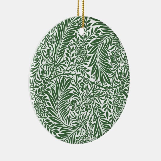  Floral William Morris Willow Bough Green Keramisch Ornament (Rechts)