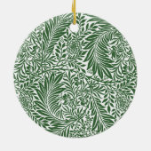  Floral William Morris Willow Bough Green Keramisch Ornament (Achterkant)