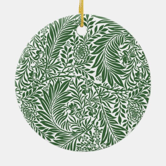  Floral William Morris Willow Bough Green Keramisch Ornament (Achterkant)
