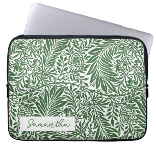  Floral William Morris Willow Bough Green Laptop Sleeve
