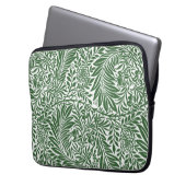  Floral William Morris Willow Bough Green Laptop Sleeve (Voorkant Links)