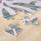 Floral William Morris Willow Bough Green Legpuzzel (Zijkant)