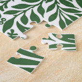 Floral William Morris Willow Bough Green Legpuzzel (Zijkant)