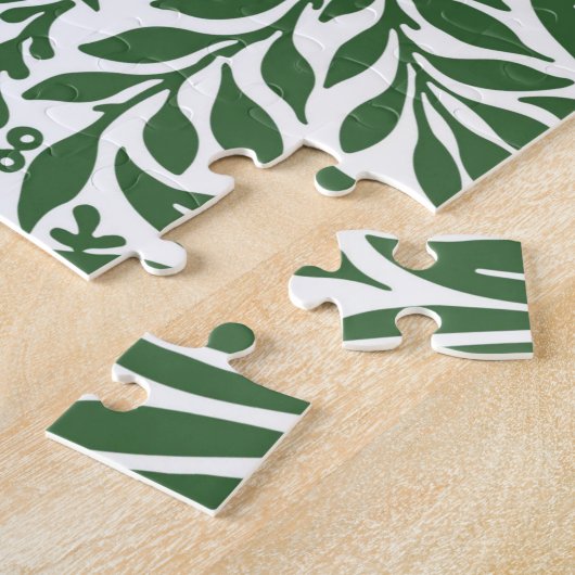  Floral William Morris Willow Bough Green Legpuzzel (Zijkant)