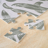 Floral William Morris Willow Bough Green Legpuzzel (Zijkant)