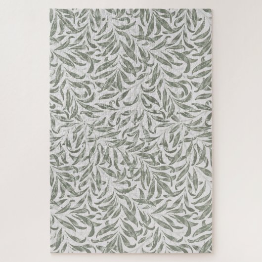 Floral William Morris Willow Bough Green Legpuzzel (Verticaal)