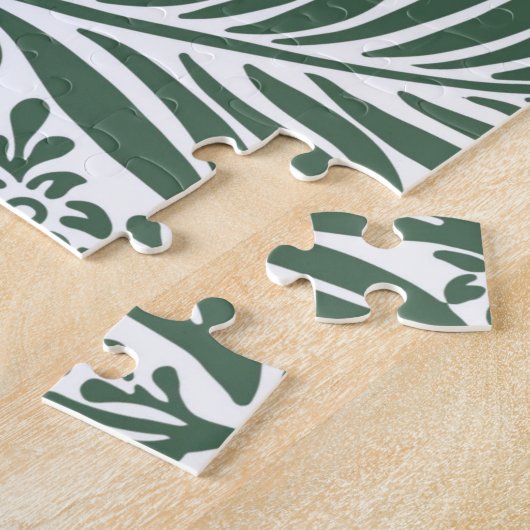 Floral William Morris Willow Bough Green Legpuzzel (Zijkant)