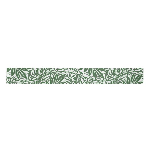  Floral William Morris Willow Bough Green Satijnen Lint (Voorkant)