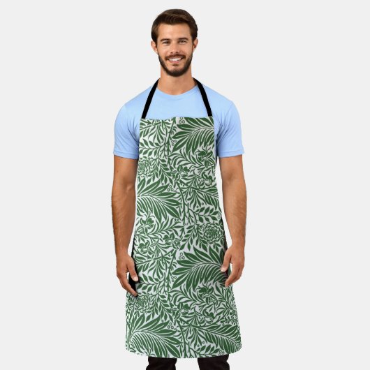 Floral William Morris Willow Bough Green Schort (Gedragen)