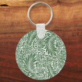 Floral William Morris Willow Bough Green Sleutelhanger (Achterkant)