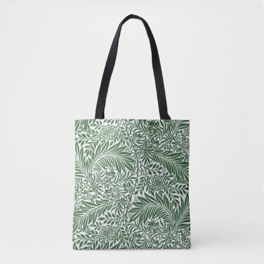  Floral William Morris Willow Bough Green Tote Bag (Voorkant)