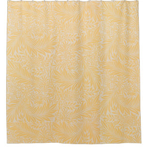 Floral William Morris Willow Bough Yellow Douchegordijn