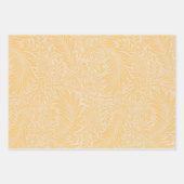 Floral William Morris Willow Bough Yellow Inpakpapier Vel (Voorkant 2)