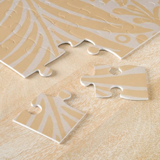 Floral William Morris Willow Bough Yellow Legpuzzel (Zijkant)