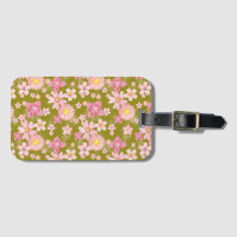 Floral Wind Green Tea Travel Label