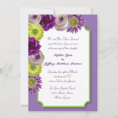 Floral Window-uitnodiging Kaart (Voorkant)