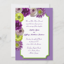 Floral Window-uitnodiging Kaart