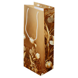 Floral Wine Gift Bag Wijn Cadeautas