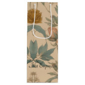 Floral Wine Gift Bag Wijn Cadeautas (Voorkant)