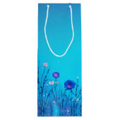 Floral Wine Gift Bag Wijn Cadeautas (Achterkant)