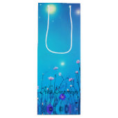 Floral Wine Gift Bag Wijn Cadeautas (Voorkant)