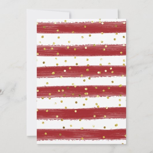 Floral Winter bruiloft uitnodiging (Achterkant)